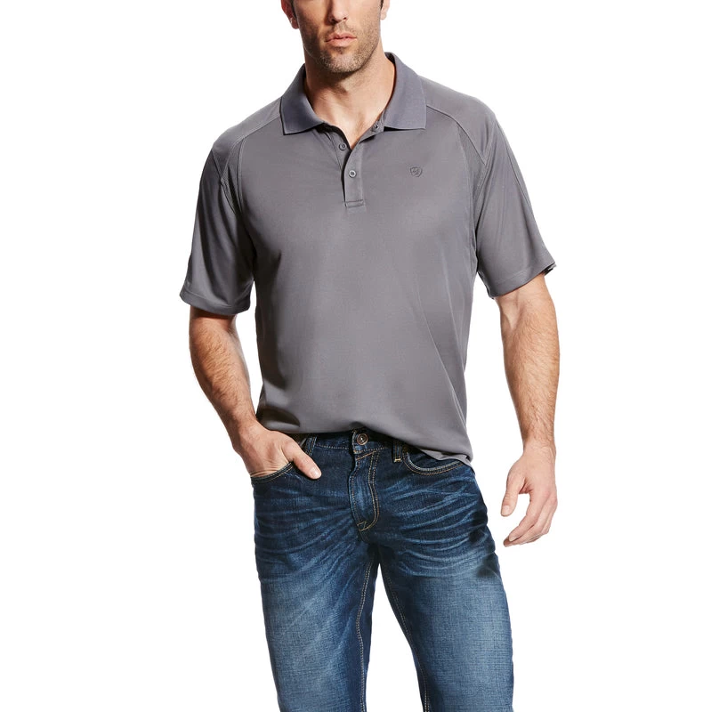 'Ariat' Men's AC Polo - Shadow 3 'Ariat' Men's AC Polo - Shadow