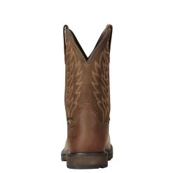 'Ariat' Men's 10" Groundbreaker Int. Met Guard EH Steel Toe - Brown -WinterWanderlust Adventures 10020063 heel 1024x1024@2x