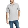 'Ariat' Men's Tek 2.0 Polo - Silver Lining -WinterWanderlust Adventures 10022001 front 1024x1024@2x