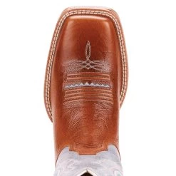 'Ariat' Women's 12" Primetime Square Toe - Baby Blue Eyes / Gingersnap -WinterWanderlust Adventures 10025032 toe 1024x1024@2x