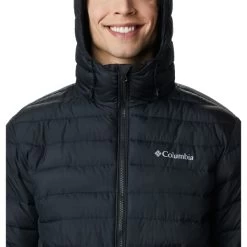 COLUMBIA Men’s Powder Lite Hooded Insulated Jacket -WinterWanderlust Adventures 2070739 001 alt4