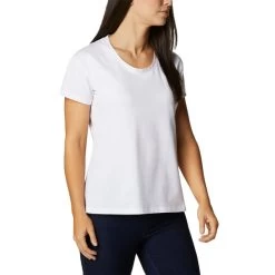 COLUMBIA Women's Sun Trek Short Sleeve Tee -WinterWanderlust Adventures 2072965 101 alt3