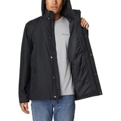 COLUMBIA Men's Cloud Crest Rain Jacket -WinterWanderlust Adventures 2079275 001 alt4