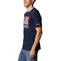 COLUMBIA Men's CSC Country Logo Short-Sleeve Tee -WinterWanderlust Adventures 2079305 402 alt2