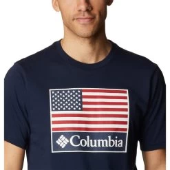 COLUMBIA Men's CSC Country Logo Short-Sleeve Tee -WinterWanderlust Adventures 2079305 402 alt4