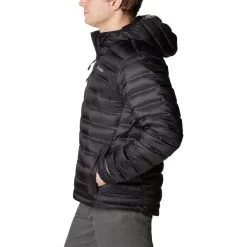 COLUMBIA Men's Pebble Peak Down Hooded Jacket -WinterWanderlust Adventures 2081969 001 alt2