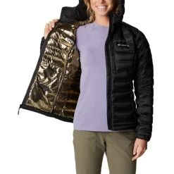 COLUMBIA Women's Pebble Peak Down Hooded Jacket -WinterWanderlust Adventures 2082015 001 alt4