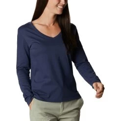 COLUMBIA Women's Sapphire Point Long-Sleeve Shirt -WinterWanderlust Adventures 2082022 402 alt3