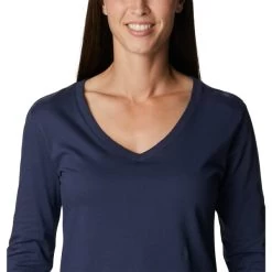 COLUMBIA Women's Sapphire Point Long-Sleeve Shirt -WinterWanderlust Adventures 2082022 402 alt4