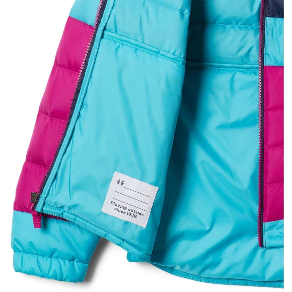 COLUMBIA Girls' Tumble Rock Down Hooded Jacket 5 COLUMBIA Girls' Tumble Rock Down Hooded Jacket - Image 3