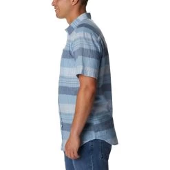 COLUMBIA Men's Rapid Rivers Short-Sleeve Shirt -WinterWanderlust Adventures 2085688 407 alt2