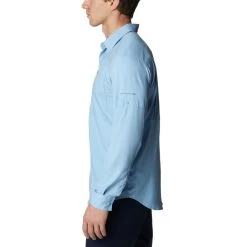 COLUMBIA Men's Silver Ridge Utility Lite Long-Sleeve Shirt -WinterWanderlust Adventures 2085689 407 alt2
