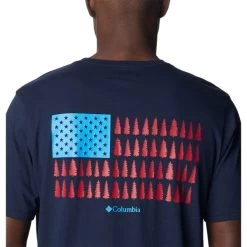 COLUMBIA Men's Rockaway River Graphic Short-Sleeve Tee -WinterWanderlust Adventures 2085694 402 alt4