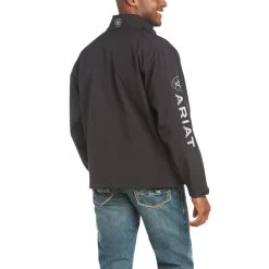 'Ariat' Men's Logo 2.0 Softshell Jacket - Black -WinterWanderlust Adventures F18 MNS WEST 10023322 back 1024x1024@2x