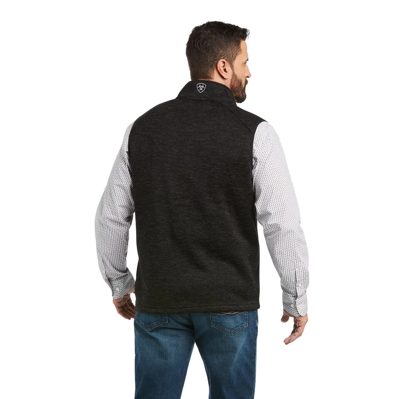 'Ariat' Men's Caldwell Full Zip Vest - Black 4 'Ariat' Men's Caldwell Full Zip Vest - Black - Image 2