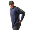 'Ariat' Men's Rebar Cotton Strong Graphic T-Shirt - Navy Heather -WinterWanderlust Adventures F20 MNS WORK 10032968 front 1024x1024@2x