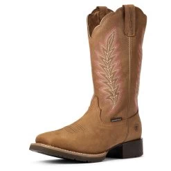 'Ariat' Women's 11" Hybrid Ramble WP Western - Pebble Tan -WinterWanderlust Adventures F20 WMS WEST 10034049 3 4 front 1024x1024@2x