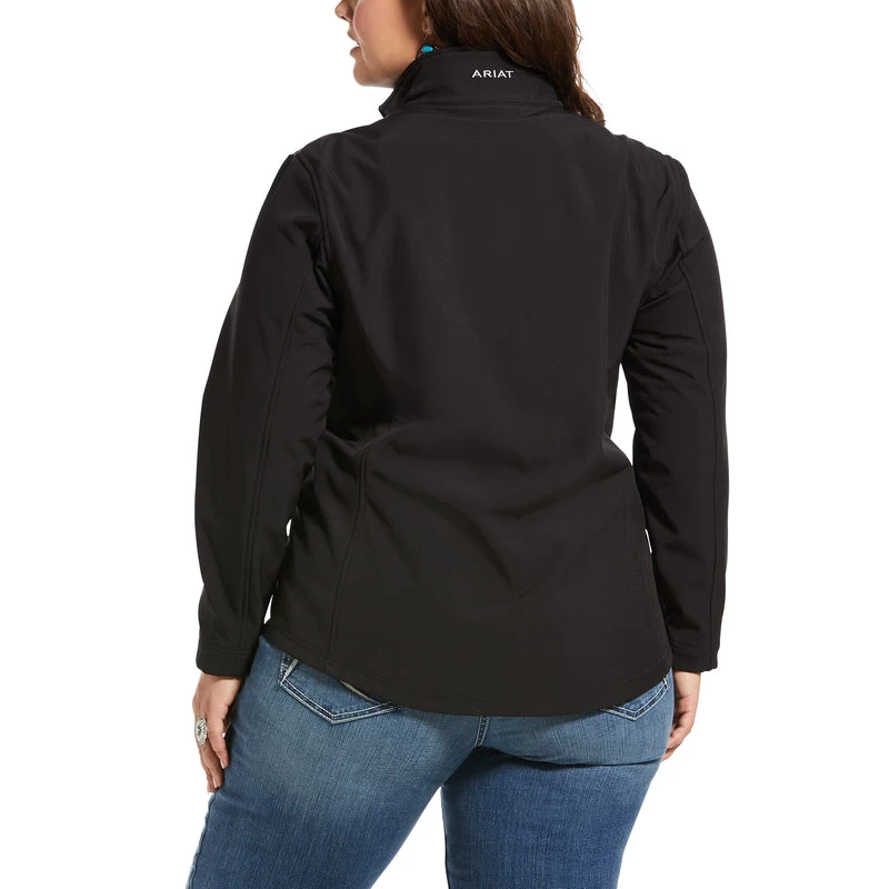 'Ariat' Women's REAL Softshell Jacket - Black 4 'Ariat' Women's REAL Softshell Jacket - Black - Image 2