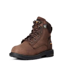 'Ariat' Women's 6" Casey EH Metguard Comp Toe - Distressed Brown -WinterWanderlust Adventures F20 WMS WORK 10033995 3 4 front 1024x1024@2x