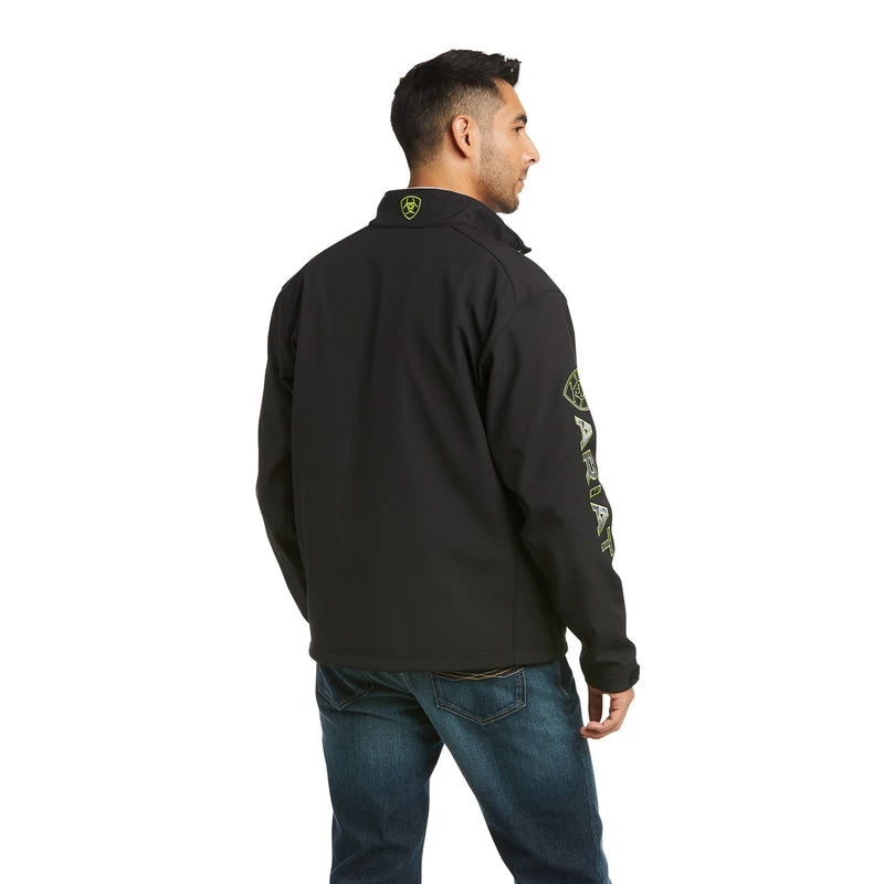 'Ariat' Men's Logo 2.0 Softshell Jacket - Black / Grey Camo 6 'Ariat' Men's Logo 2.0 Softshell Jacket - Black / Grey Camo - Image 4