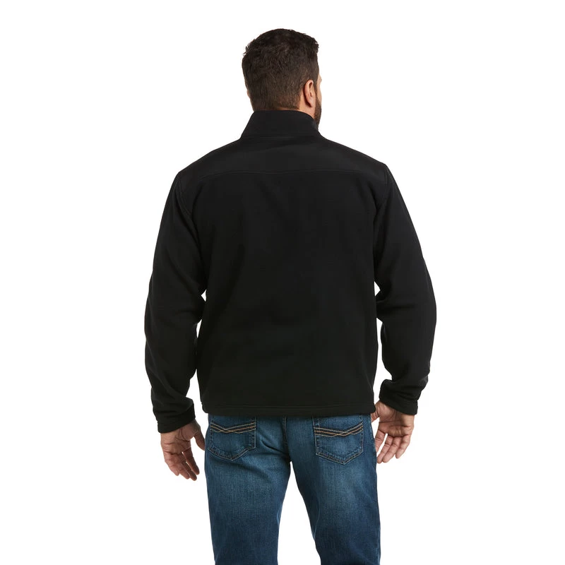 'Ariat' Men's Basis 2.0 1/4 Zip - Black 5 'Ariat' Men's Basis 2.0 1/4 Zip - Black - Image 3