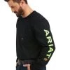 'Ariat' Men's Rebar Workman Logo T-Shirt - Black / Lime 2 'Ariat' Men's Rebar Workman Logo T-Shirt - Black / Lime -WinterWanderlust Adventures F21 MNS WORK 10037405 detail01 1024x1024@2x