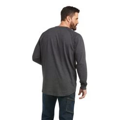 'Ariat' Men's Rebar Constructor Long Sleeve - Charcoal -WinterWanderlust Adventures F21 MNS WORK 10037642 back 1024x1024@2x