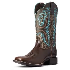 'Ariat' Women's Lonestar Square Toe - Brown -WinterWanderlust Adventures F21 WMS WEST 10038276 3 4 front 1024x1024@2x