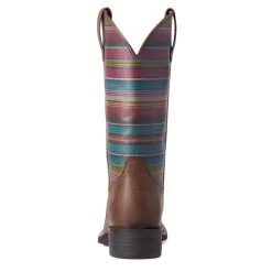 'Ariat' Women's Round Up Square Toe - Brown / Serape -WinterWanderlust Adventures F21 WMS WEST 10038421 heel 1024x1024@2x
