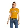 'Ariat' Women's Farm Girl Short Sleeve Tee - Buckhorn Heather -WinterWanderlust Adventures F21 WMS WEST 10038633 front 1024x1024@2x