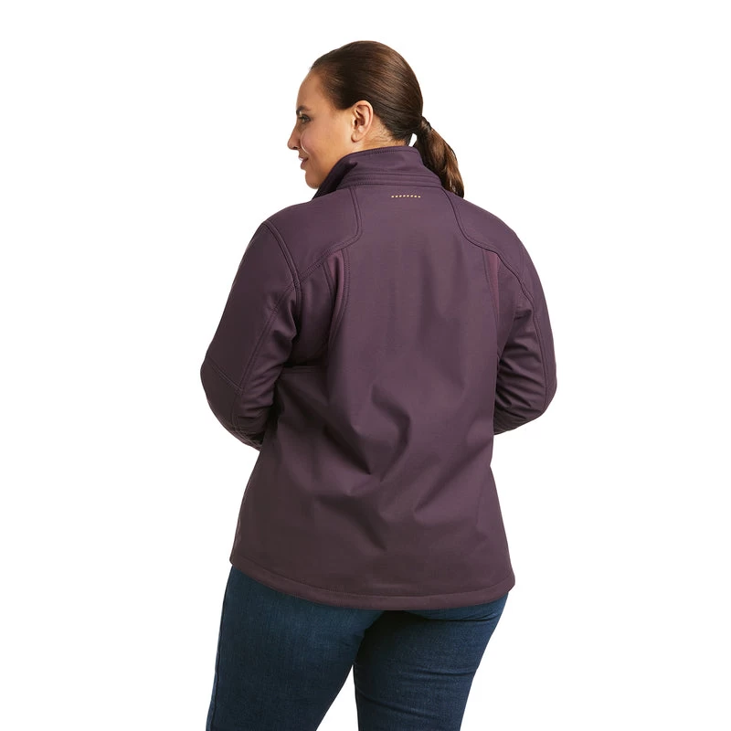 'Ariat' Women's Rebar Stretch Canvas Softshell Jacket - Purple Ikat 4 'Ariat' Women's Rebar Stretch Canvas Softshell Jacket - Purple Ikat - Image 2