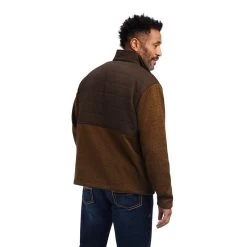'Ariat' Men's Caldwell Snap Sweater - Brindlewood -WinterWanderlust Adventures F22 MNS WEST 10041731 back 1024x1024@2x