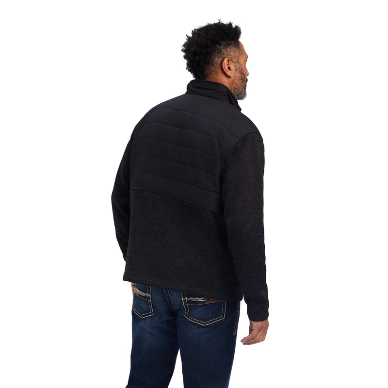 'Ariat' Men's Caldwell Snap Sweater - Charcoal 5 'Ariat' Men's Caldwell Snap Sweater - Charcoal - Image 3