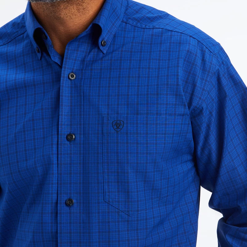 'Ariat' Men's Pro Series Bentley Classic Fit Button Down - Royal Blue 4 'Ariat' Men's Pro Series Bentley Classic Fit Button Down - Royal Blue - Image 2