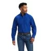 'Ariat' Men's Pro Series Bentley Classic Fit Button Down - Royal Blue -WinterWanderlust Adventures F22 MNS WEST 10041761 front 1024x1024@2x