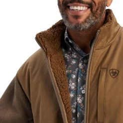 'Ariat' Men's Grizzly Canvas Bluff Jacket - Cub -WinterWanderlust Adventures F22 MNS WEST 10041797 detail02 1024x1024@2x