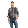 'Ariat' Men's Pro Series™ Wilton Classic Fit Button Down - Black -WinterWanderlust Adventures F22 MNS WEST 10042275 front 1024x1024@2x