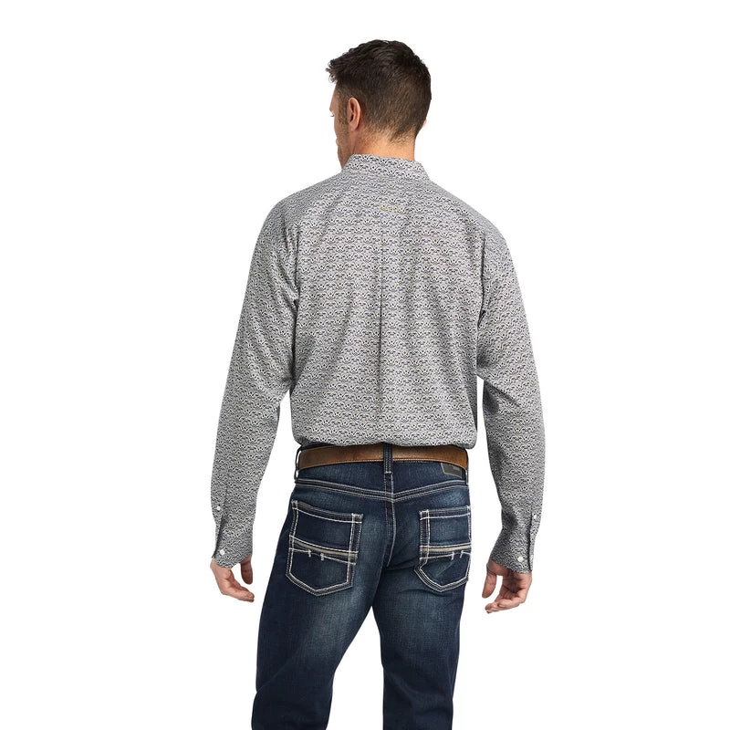 'Ariat' Men's Iver Wrinkle Free Classic Fit Button Down - Avocado 5 'Ariat' Men's Iver Wrinkle Free Classic Fit Button Down - Avocado - Image 3