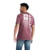 'Ariat' Men's Minimalist Tee - Burgundy Heather 1 'Ariat' Men's Minimalist Tee - Burgundy Heather -WinterWanderlust Adventures F22 MNS WEST 10042641 back 1024x1024@2x