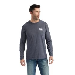 'Ariat' Men's Ariat LOTF T-Shirt - Heather Grey -WinterWanderlust Adventures F22 MNS WEST 10042778 front 1024x1024@2x