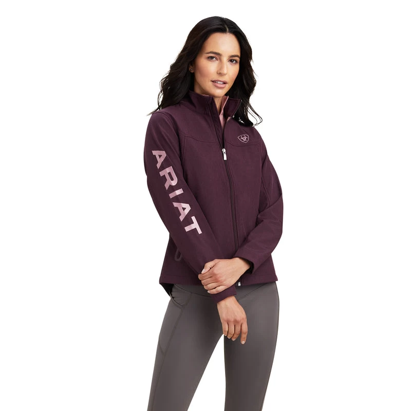 'Ariat' Women's New Team Softshell Jacket - Mulberry Heather 3 'Ariat' Women's New Team Softshell Jacket - Mulberry Heather