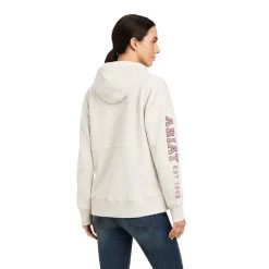 'Ariat' Women's Rabere Hoodie - Oatmeal Heather 7 'Ariat' Women's Rabere Hoodie - Oatmeal Heather -WinterWanderlust Adventures F22 WMS ENGL 10041328 back 1024x1024@2x