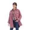'Ariat' Women's On The Run Shacket Shirt Jacket - Nostalgia Rose 1 'Ariat' Women's On The Run Shacket Shirt Jacket - Nostalgia Rose -WinterWanderlust Adventures F22 WMS WEST 10041662 front 1024x1024@2x