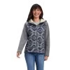 'Ariat' Women's R.E.A.L. McCall Full Zip Sweater - Heather Grey -WinterWanderlust Adventures F22 WMS WEST 10041806 front 1024x1024@2x