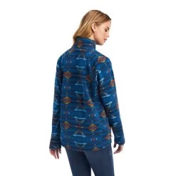 'Ariat' Women's REAL Comfort Pullover - Juniper Print -WinterWanderlust Adventures F22 WMS WEST 10041810 back 1024x1024@2x