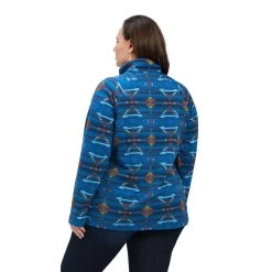 'Ariat' Women's REAL Comfort Pullover - Juniper Print -WinterWanderlust Adventures F22 WMS WEST 10041810 back plus 1024x1024@2x
