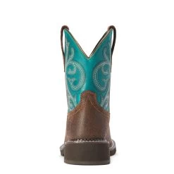 'Ariat' Women's 8" Fatbaby Heritage - Worn Hickory / Shamrock -WinterWanderlust Adventures F22 WMS WEST 10042463 heel 1024x1024@2x