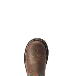'Ariat' Women's 8" Fatbaby Heritage - Worn Hickory / Shamrock -WinterWanderlust Adventures F22 WMS WEST 10042463 toe 1024x1024@2x