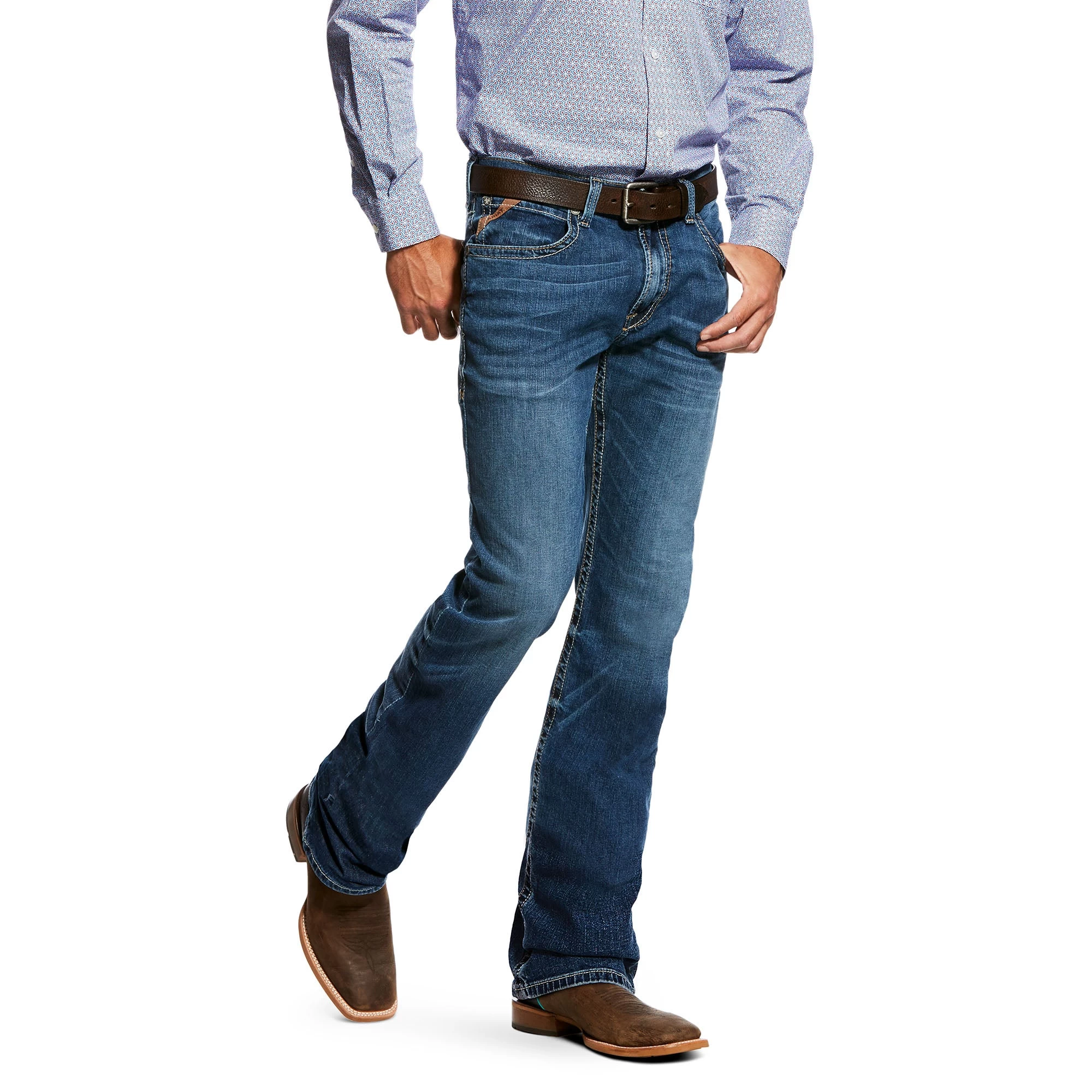 'Ariat' Men's M4 TekStretch Braden Fashion Boot Cut - Pasadena 3 'Ariat' Men's M4 TekStretch Braden Fashion Boot Cut - Pasadena