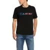 'Ariat' Men's USA Wordmark Tee - Black 1 'Ariat' Men's USA Wordmark Tee - Black -WinterWanderlust Adventures S20 MNS WEST Gaglione 10031731 front 1024x1024@2x